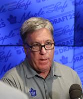 Mark Leach's job is to build the Maple Leafs' prospect base — without a first-round draft pick the next three years