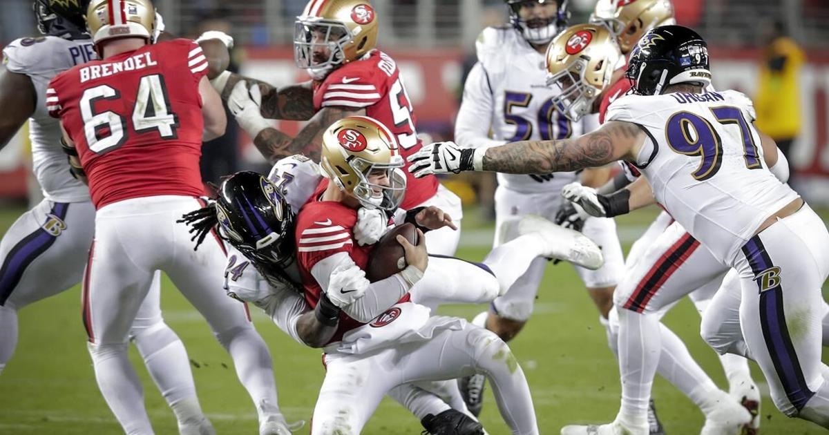 Purdy Bad Brock Purdy's rare bad game dooms the 49ers in showdown against the Ravens