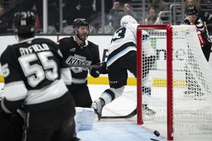 Joel Edmundson scores twice to lead Kings past Utah 3-2