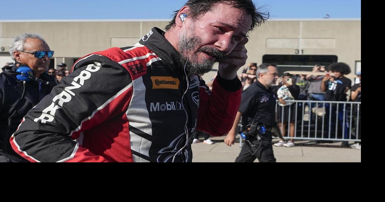 Keanu Reeves spins out at Indianapolis Motor Speedway in pro auto ...