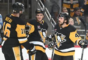 Malkin has 14th career hat trick, Penguins rout Panthers 9-4 to end Florida's bid for a 3-peat