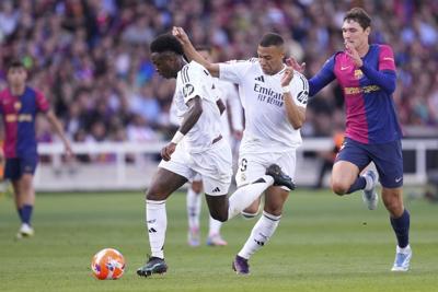 Real Madrid forward Vinícius Júnior has a sprained ankle after clasico