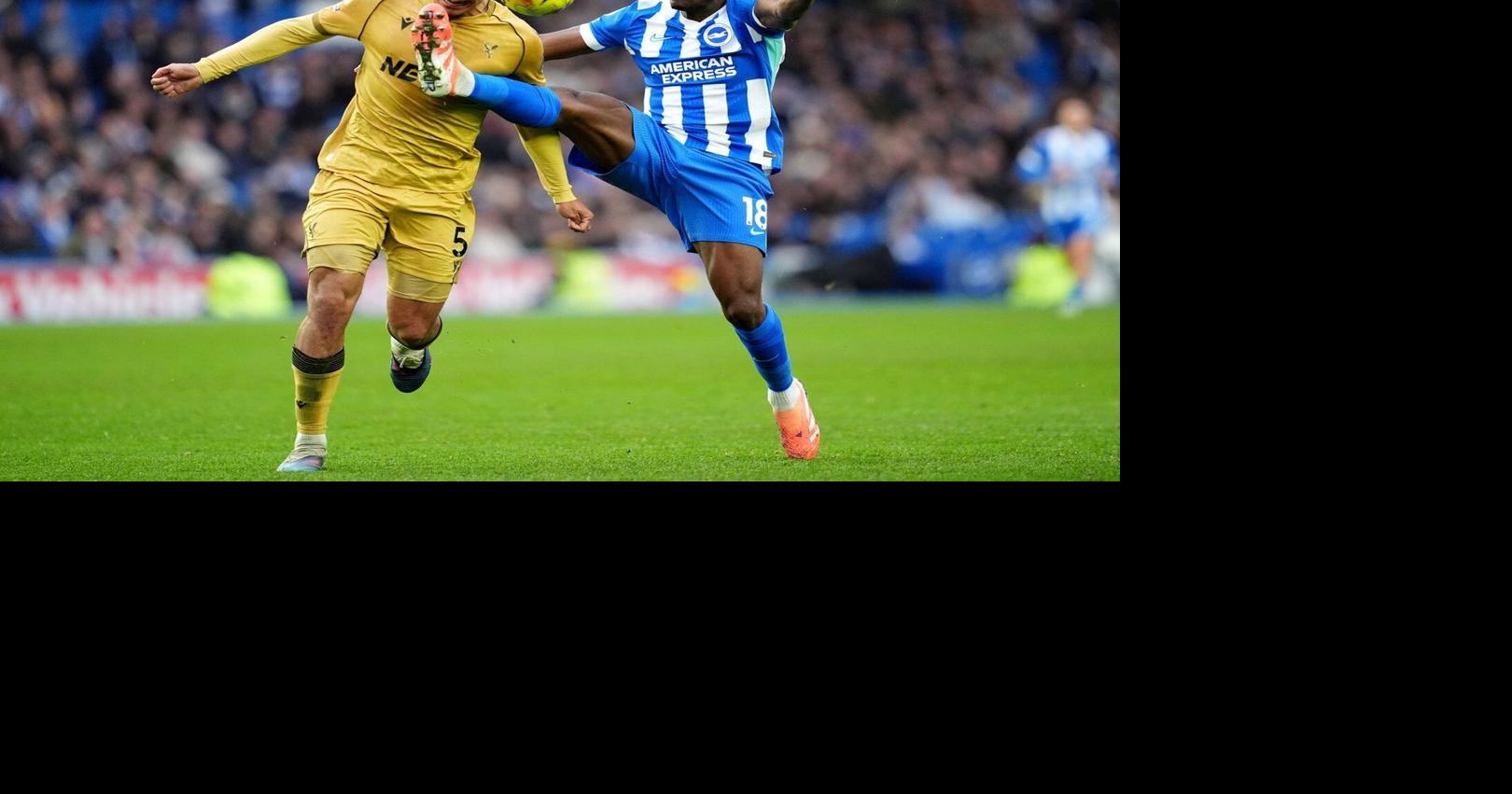 EPL scores: Palace ends 12-game winless run with victory at Brighton in Premier League. Liverpool hosts Man City