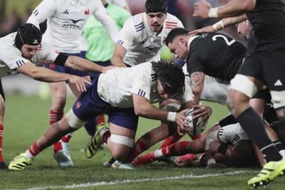 Edmonton-born forward starts for France against All Blacks in rugby test match