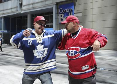 Doug Ford dons Habs jersey after Leafs defeat