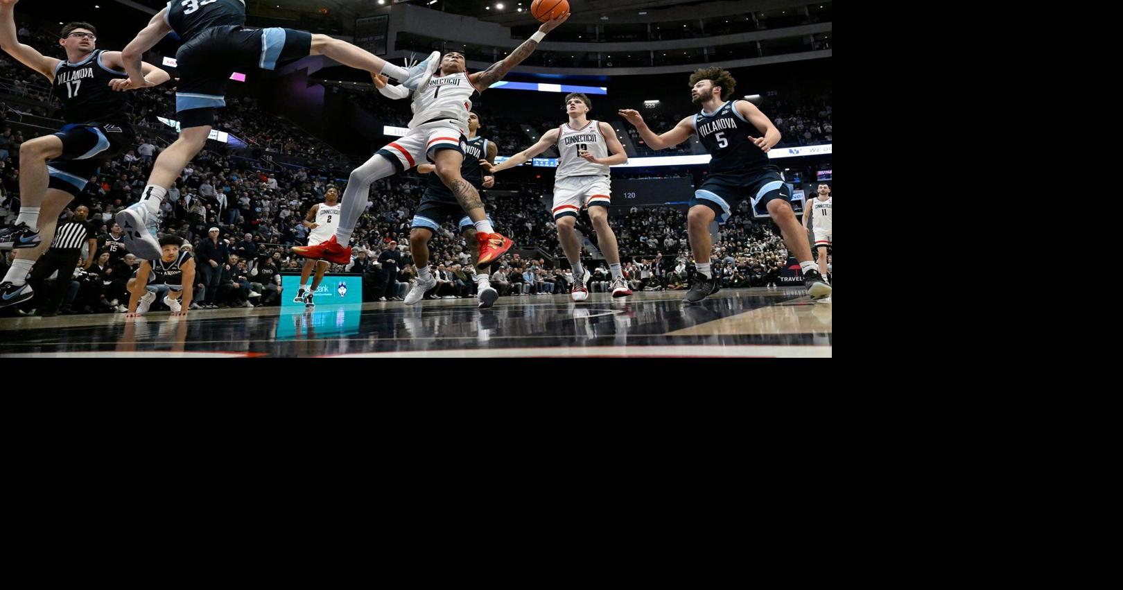 Ball, Karaban help No. 2 UConn rally past visiting Villanova 75-67 in overtime