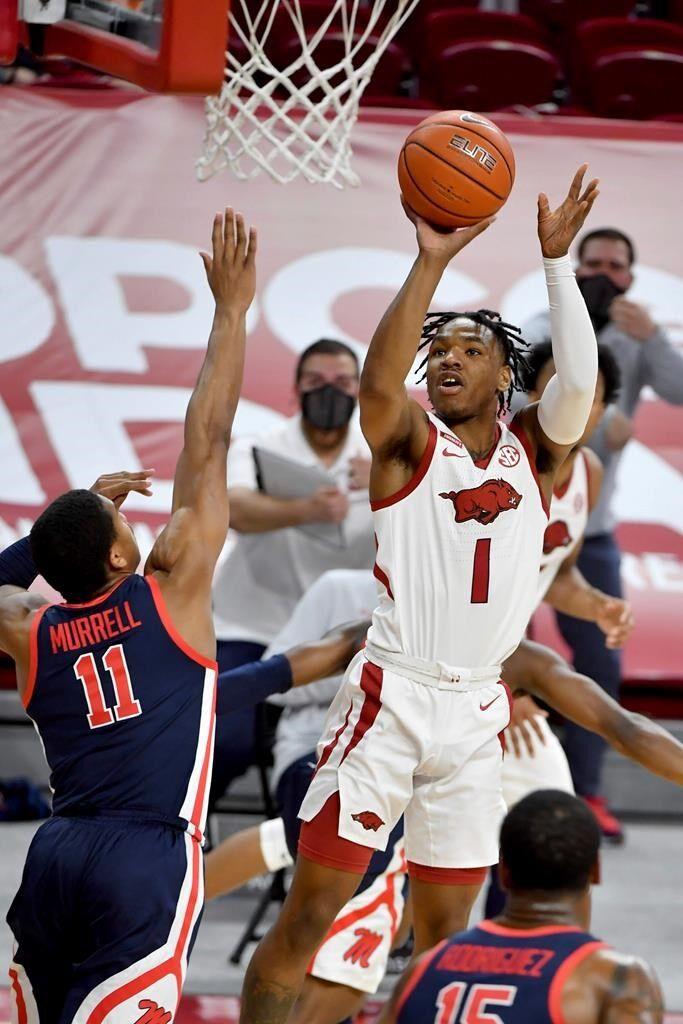 Arkansas cruises past Ole Miss 7459 for 3rd straight win