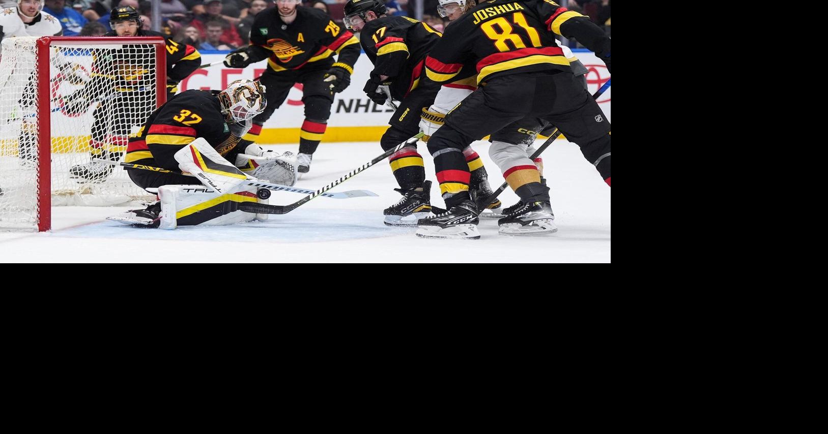 Late goal lifts Vegas Golden Knights to 3-2 victory over Vancouver Canucks