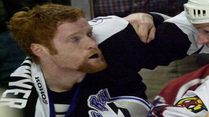 Widow of Red Wings enforcer Robert Probert spreads his ashes in