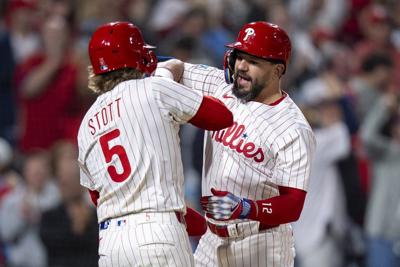 Schwarber hits 50th homer and Suárez strikes out 12 as Phillies extend lead over Mets with 9-3 win