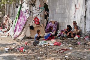 Airstrikes on Yemen's capital, drone hits vessel in Strait of Hormuz, and other Mideast developments