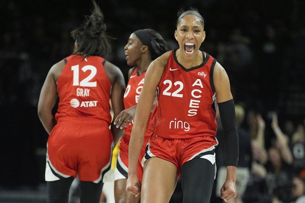 A'ja Wilson scores 24 as Aces beat cold-shooting Caitlin Clark and Fever  89-81 to end 3-game skid