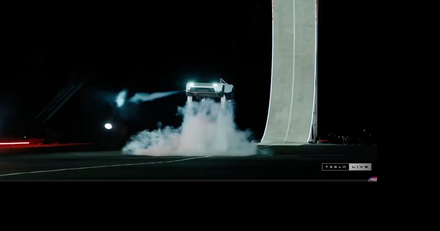 Tesla's new Roadster car can thrust itself in the air. But don't expect to drive it anytime soon