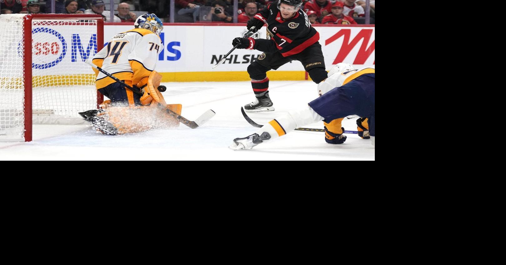 Senators' Tkachuk to be evaluated after exit in 4-1 loss to Predators