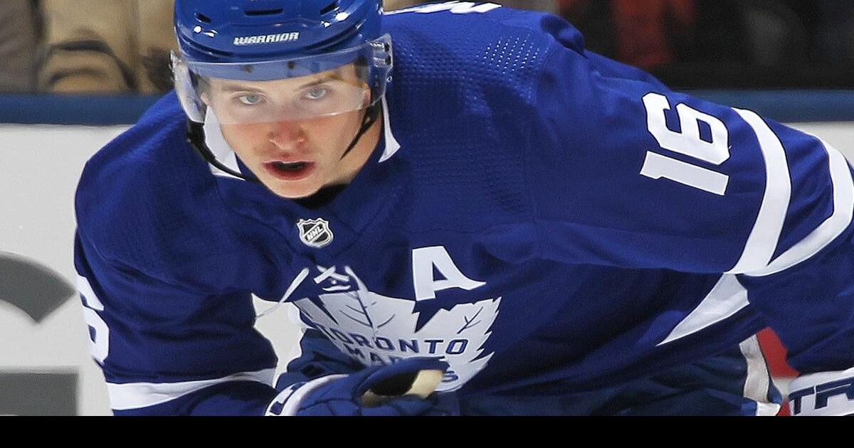 Mitch Marner with Connor McDavid and Nathan MacKinnon. Canadian Olympic