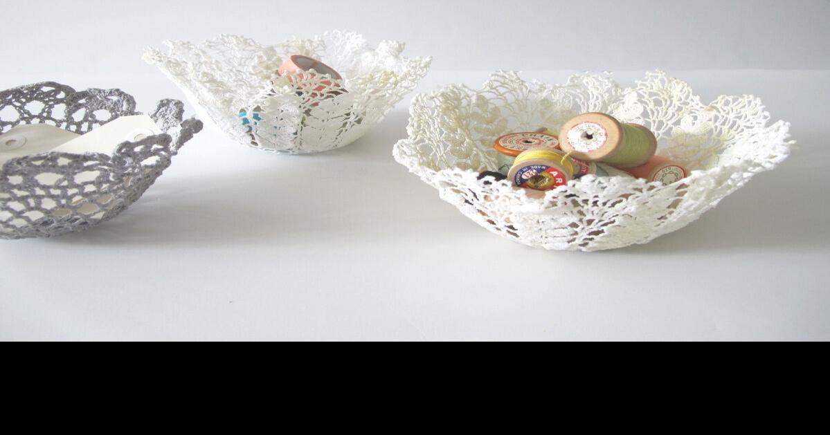How to make lace doily bowls (and 5 places to buy them)