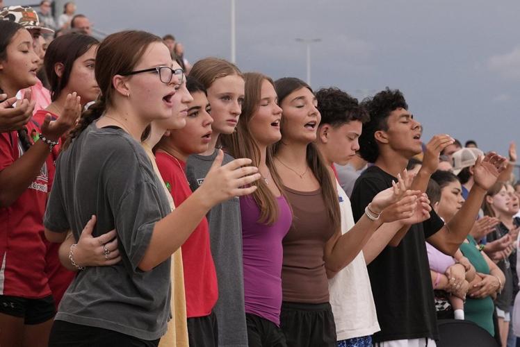 Photos of the Texas vigil honoring flood victims and the many still missing