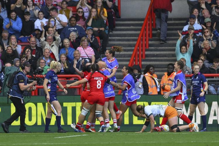 Canada routs Australia in Women's Rugby World Cup quarterfinal, New Zealand up next