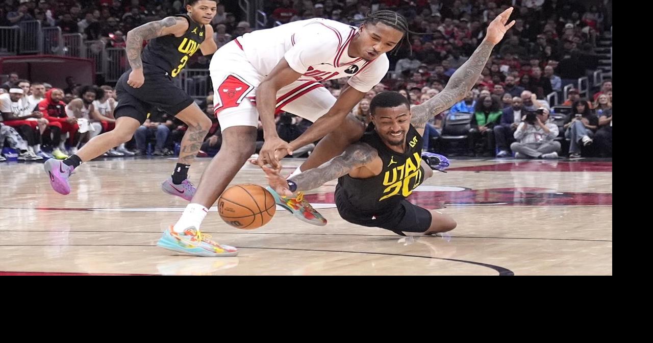 George, Collins lead the Jazz to 1st win, 135-126 over the Bulls