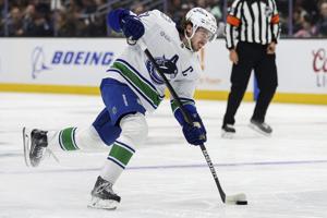 Canucks captain Quinn Hughes to miss game vs. Ducks with lower-body injury