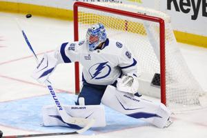 Lightning's Andrei Vasilevskiy wins the Vezina Trophy as the NHL's best goaltender