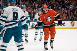 Ducks' Troy Terry misses 1st game of season with upper-body injury
