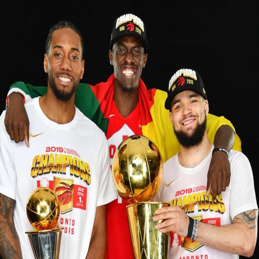 Raptor Chris Boucher brings 2019 NBA championship trophy home to