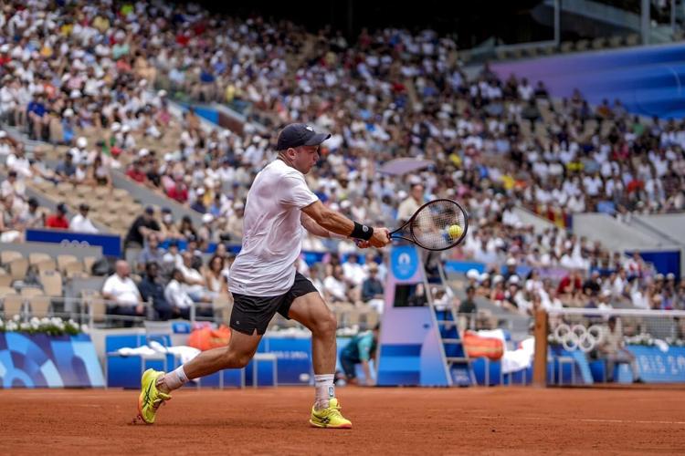 Novak Djokovic is into the Paris Olympics quarterfinals. Russia's Novak Djokovic is into the Paris Olympics quarterfinals. Russia's