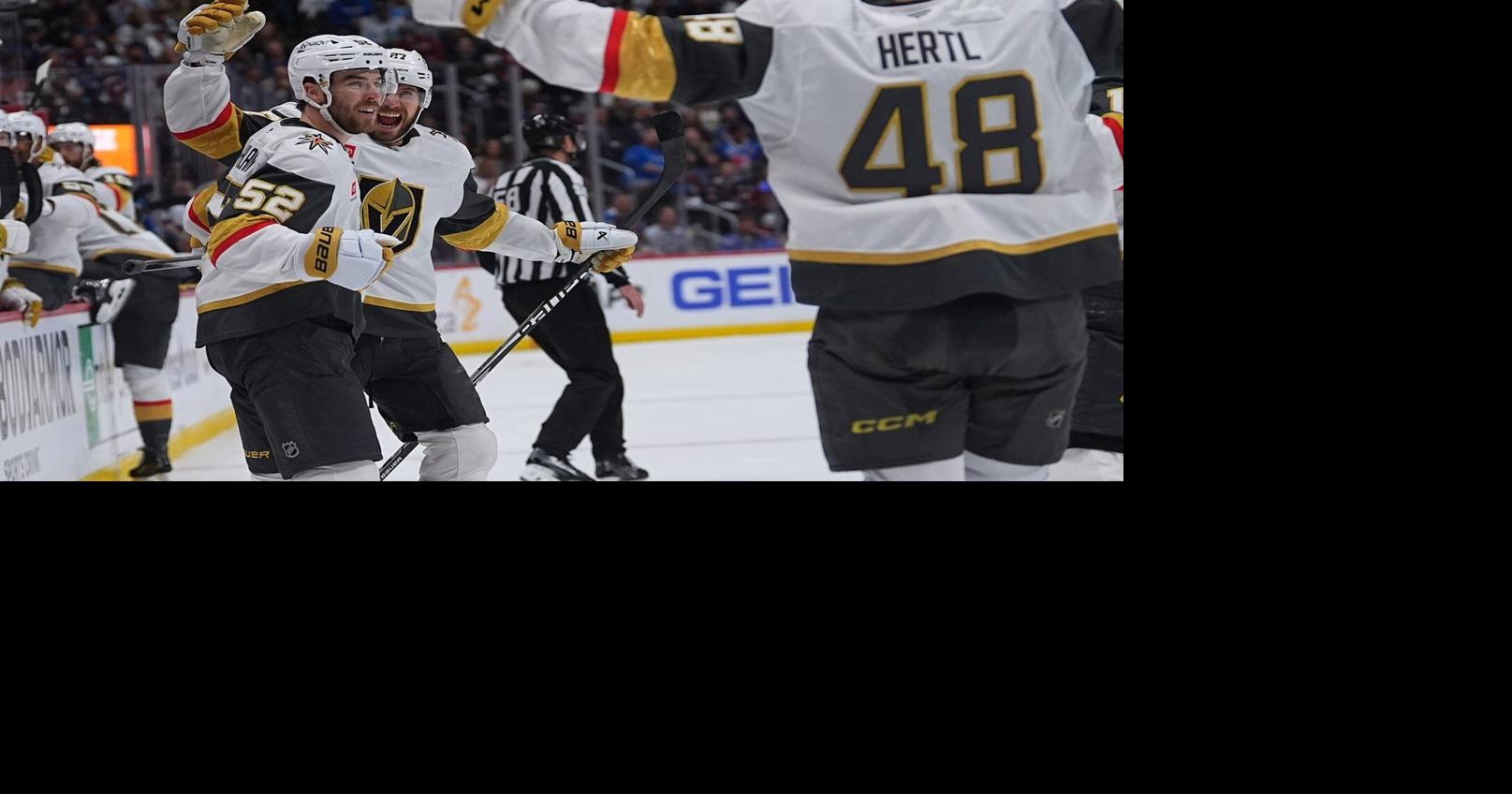 Golden Knights roll to early lead, hold off Avs 4-2 to open Western Conference Final