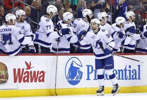 Hagel scores 3, Hedman adds 2 as Lightning beat Devils 8-5