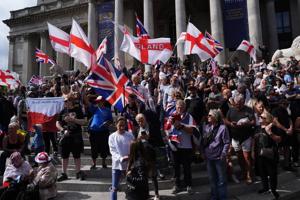 Far-right UK activist arrested after migrant dinghy slashed in the English Channel