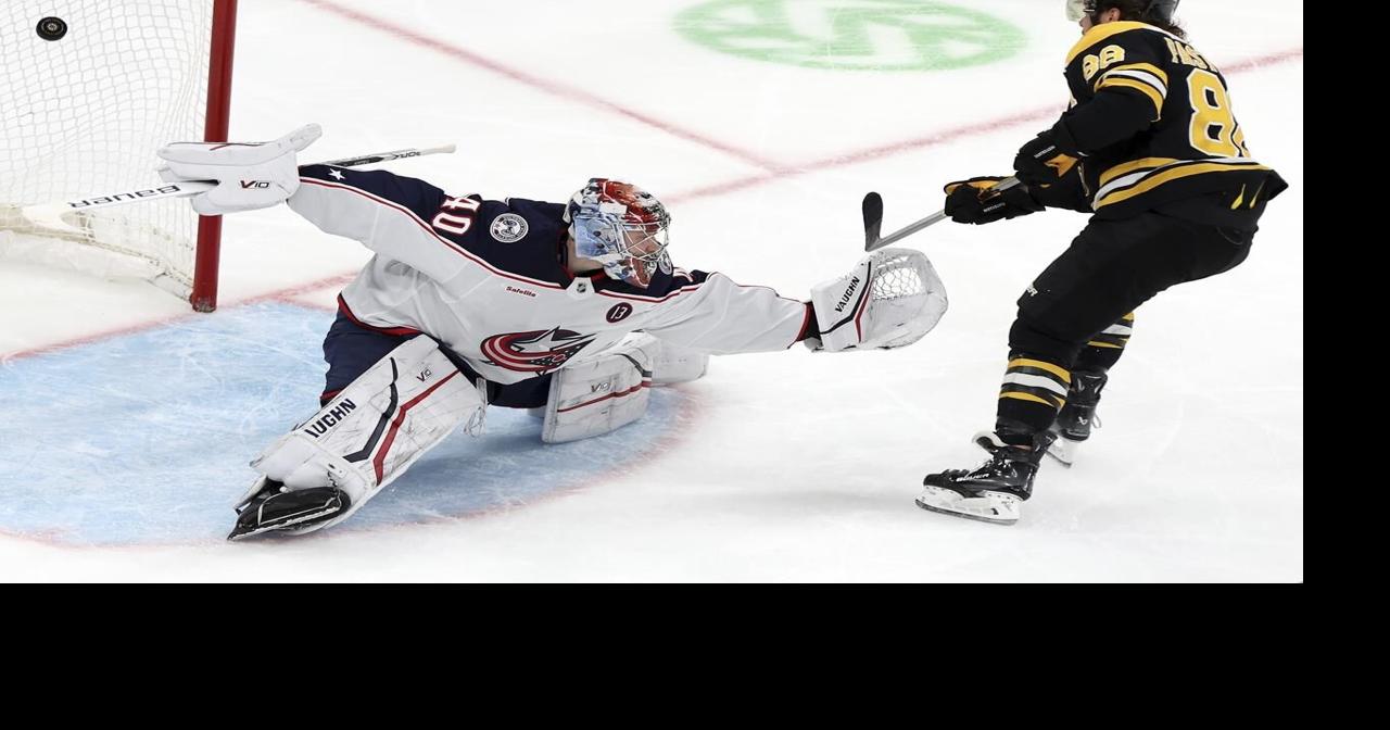 Jeremy Swayman stops 18 shots, David Pastrnak scores on breakaway as Bruins beat Columbus, 4-0