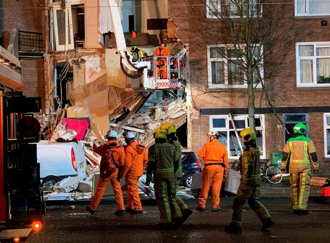 Gas blast destroys apartments, injures 9 in the Netherlands