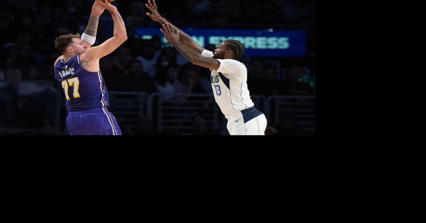 Reaves scores 38 points, Luka adds 35, Lakers hold off Mavs 129-119 in Anthony Davis' LA return