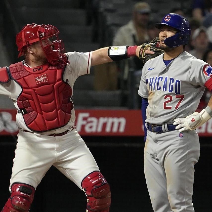 Jo Adell homers in season debut as Angels sweep Cubs