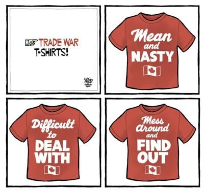 Theo Moudakis: Trade war Tees
