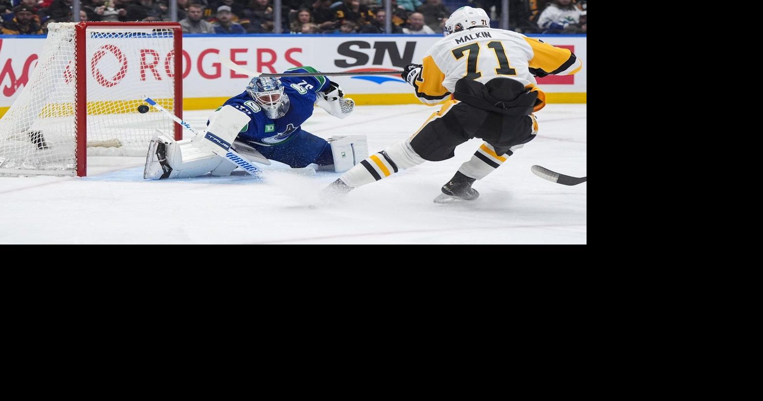 Kindel, Skinner help surging Penguins get past Canucks 3-2