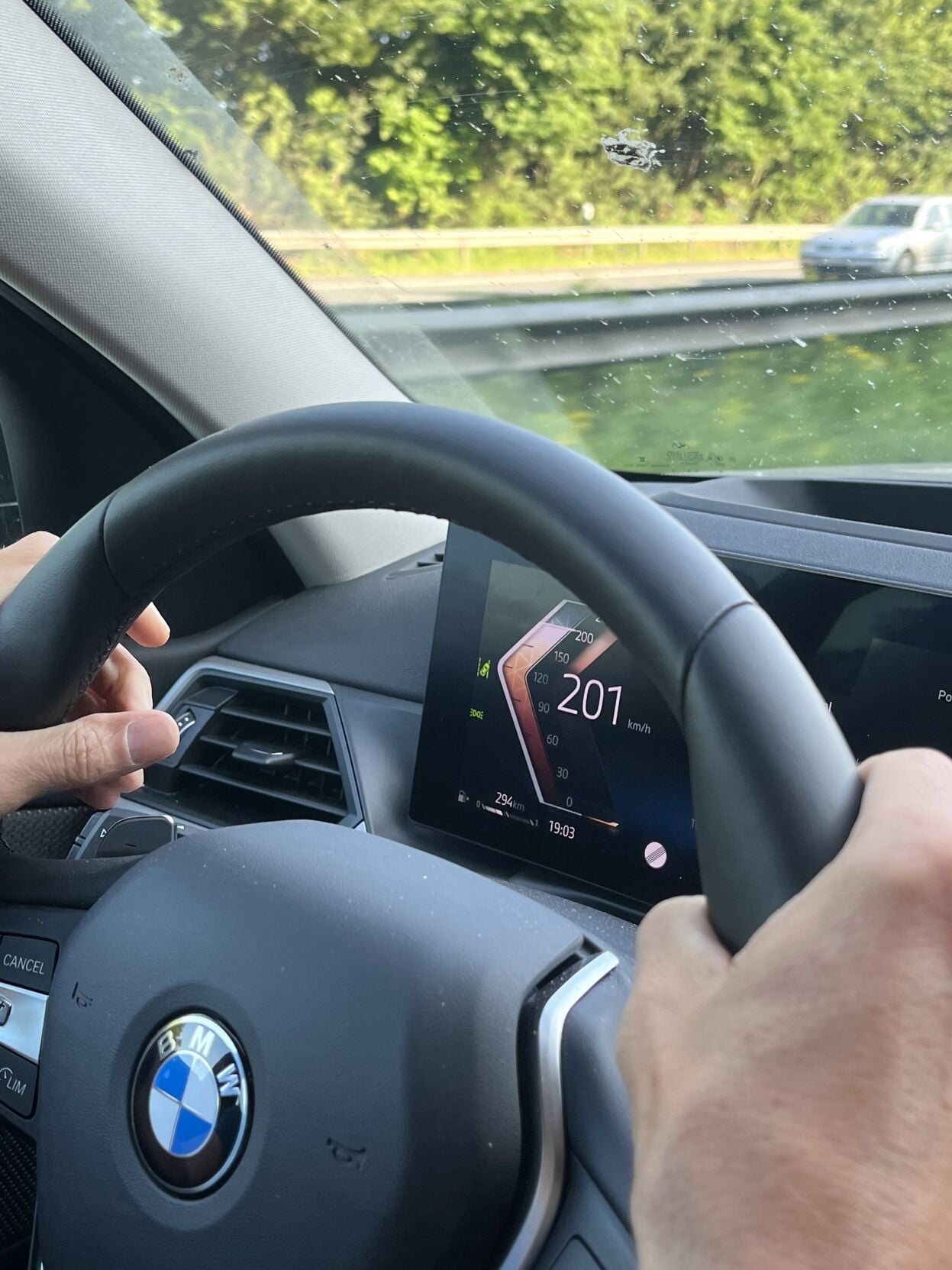 I’m bonding with my son at high speed on Germany’s Autobahn