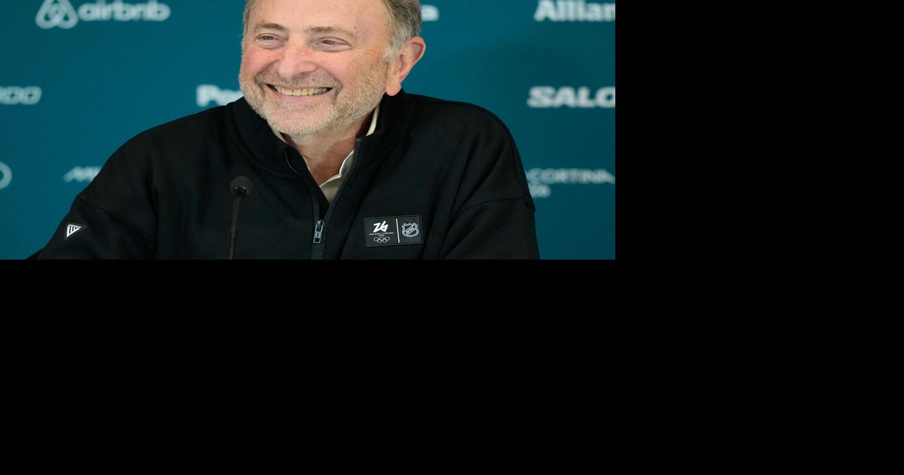 Bettman says the NHL has more Olympic content access in Milan and hopes for further progress