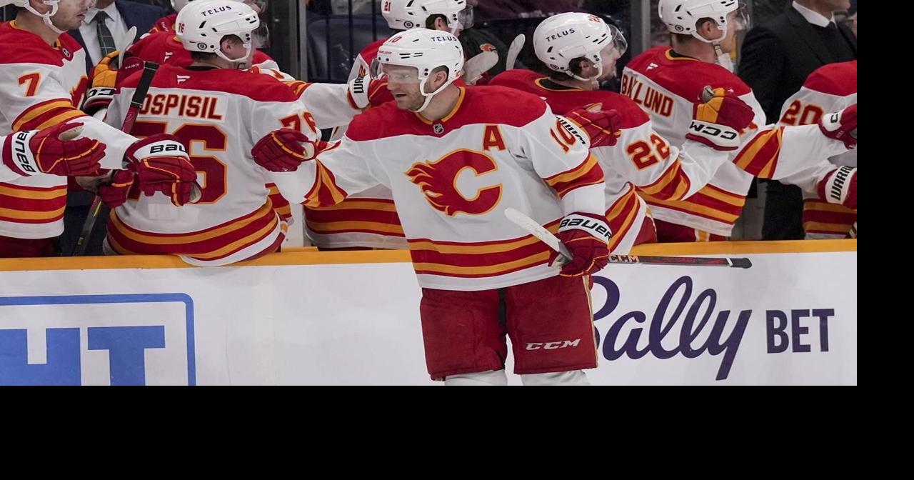 Huberdeau, Rooney lead Flames over Predators 4-3, snap eight-game road skid