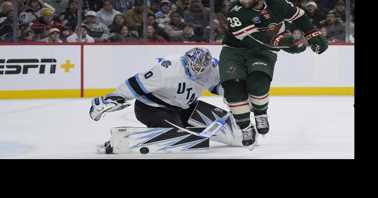 Vejmelka makes 26 saves, Hayton scores twice in Utah's 4-0 victory over the Wild