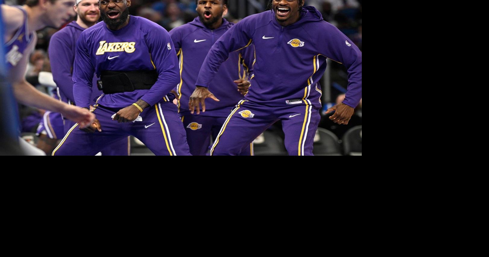 LeBron passes to Bronny for a 3-pointer and the NBA's first father-son ...