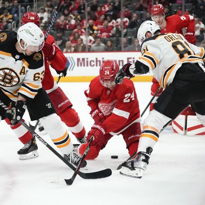 Red Wings beat Bruins 5-3, a day after losing to NHL's best – The Oakland  Press