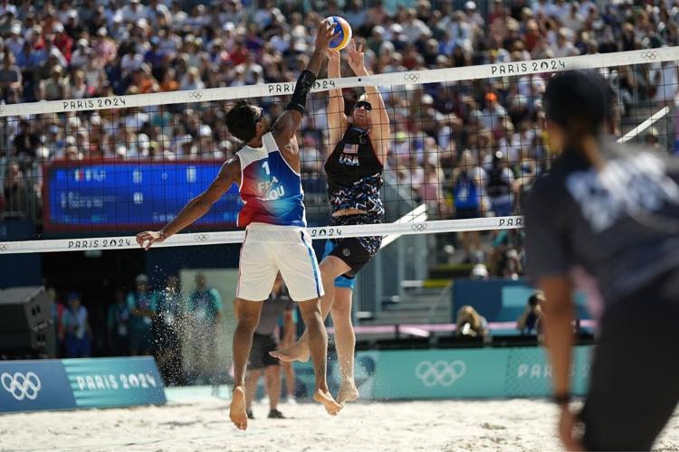 ExNBA player Chase Budinger wins 2024 Olympic beach volleyball debut