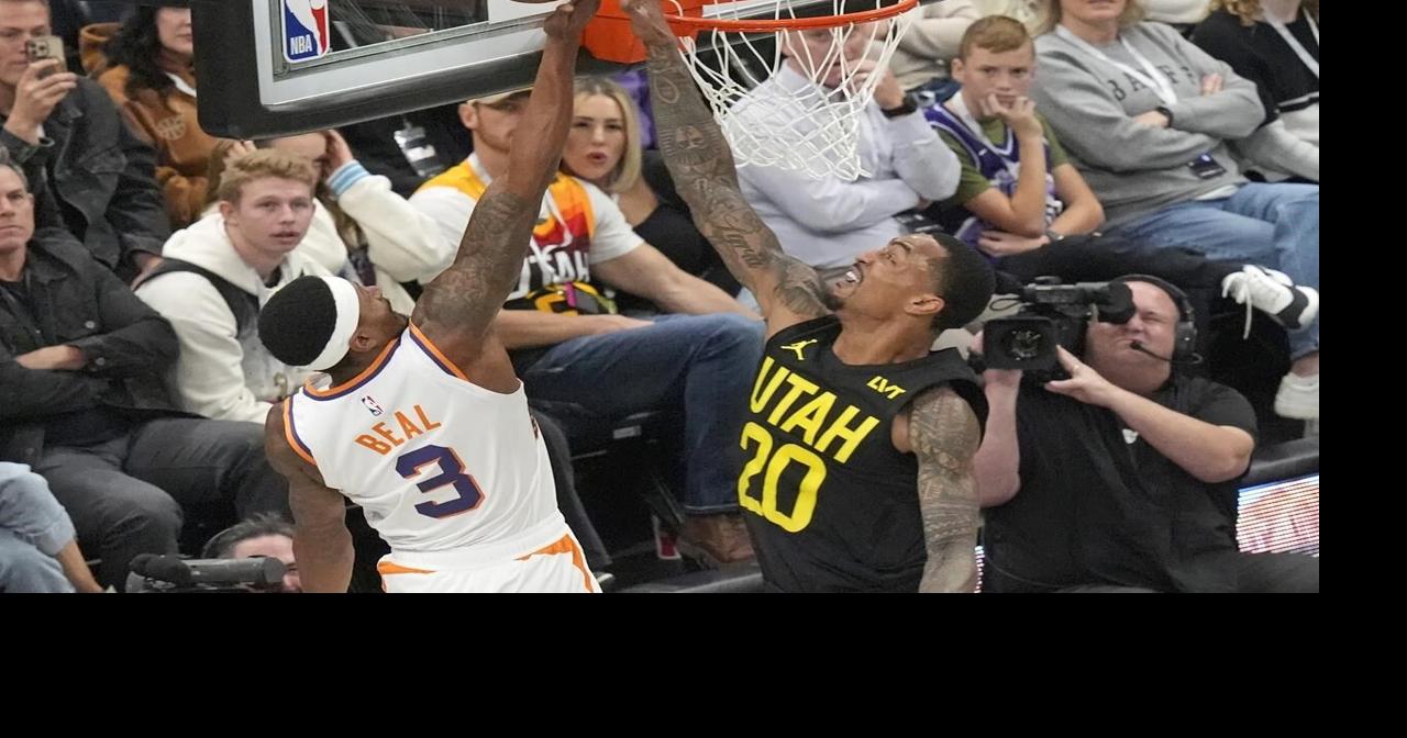 Booker scores 31, leads Suns to 120-112 victory over Jazz in the teams' NBA Cup opener