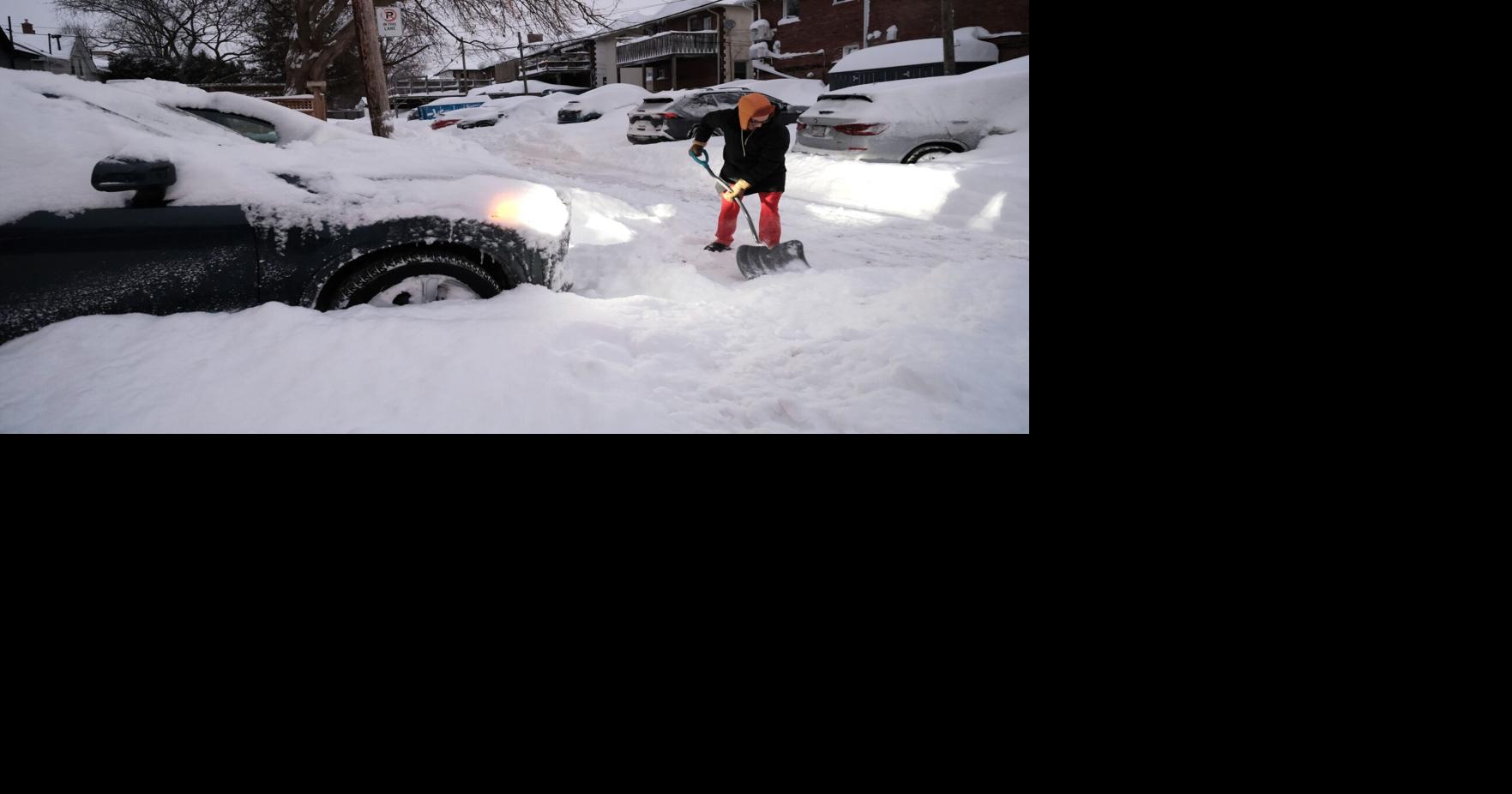 Torontonians are digging out after weathering a blast of winter over the weekend, with icy temperatures and lots of snow.
