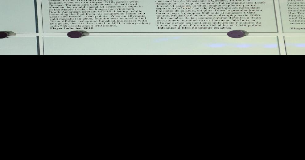 Hockey Hall of Fame Mats Sundin’s speech