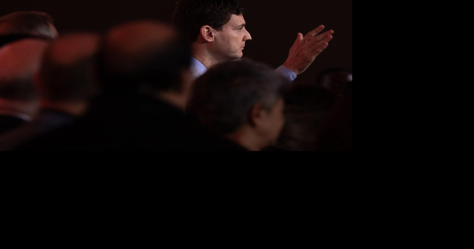 Eby promises business leaders to 'go to the wall' to protect private property