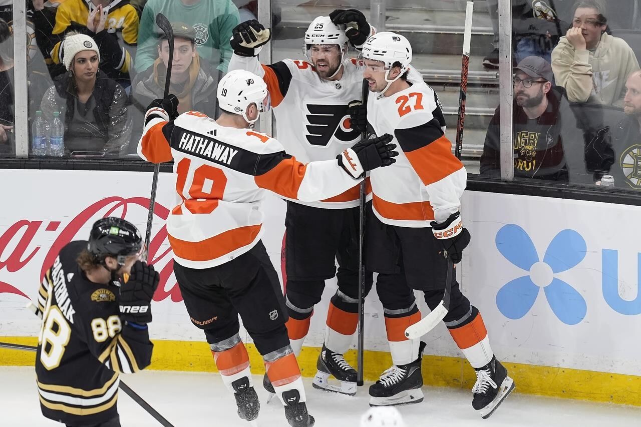 Charlie Coyle Scores Twice As Bruins Hold Off Flyers 6-5 To Move Into ...