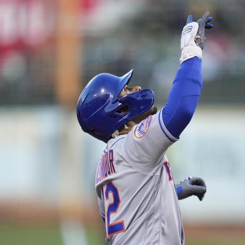 Lindor hits grand slam, drives in 7 as Mets beat A's 17-6 - The